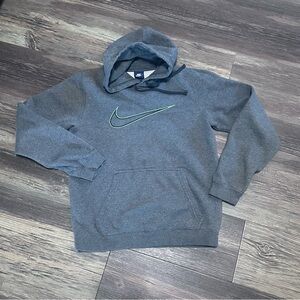 NIKE men's S hooded sweatshirt dark gray pullover